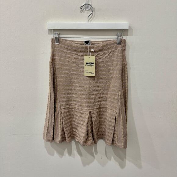 Missoni High Waisted Ruffle Hem Mini Knit Skirt Beige Women's Size 42 IT / 6 US - Picture 1 of 5